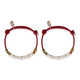 Браслет из бамбука "Богатство" с шнурком (1 пара)