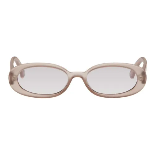 Le Specs Ацетат OVAL SUNGLASSES Женские Тауповый