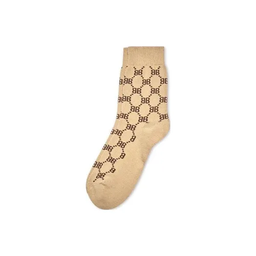 GUCCI x Balenciaga Носки Crew Унисекс Бежевые