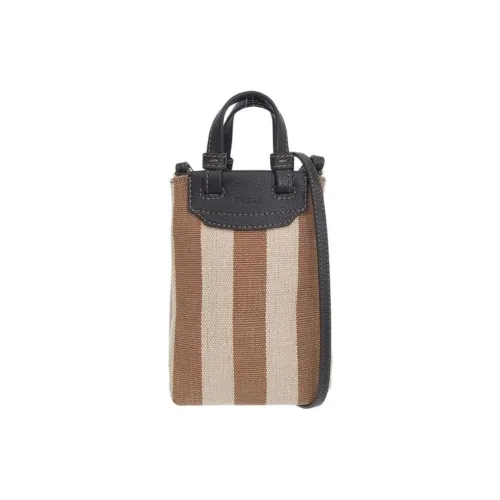 Furla Холст Через плечо Одно плечо Сумка Мини Женская Бежевая Многоцветная