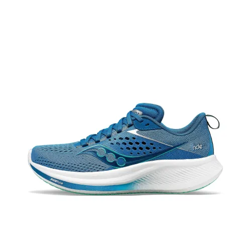 Saucony Slip-resistant Abrasion-resistant Low Top Casual Running Shoes Women's Blue Сaucony Противоскользящие Устойчивые к истиранию Низкий Топ Повседневные Беговые Кроссовки Женские Синие