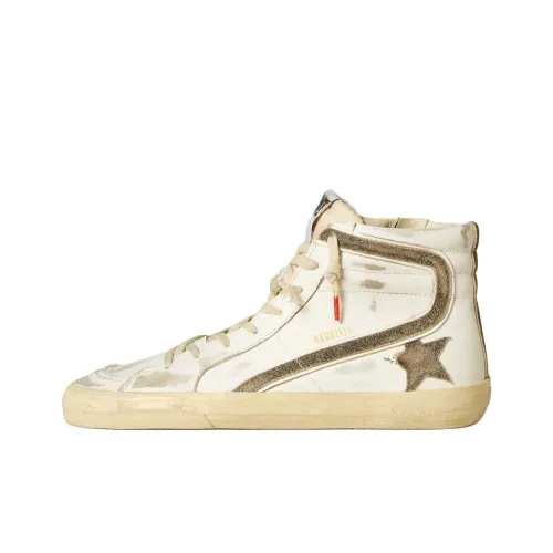 Golden Goose Slide LAB Высокие Кроссовки для скейтбординга Женские Белые