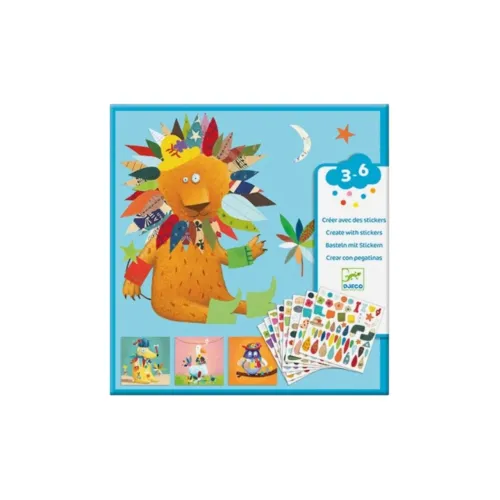 DJECO Create с наклейкой – игрушки в виде животных