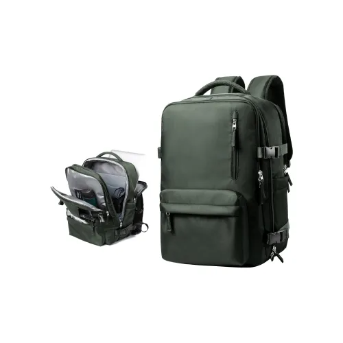 MOYYI Оксфорд Ноутбук Рюкзак Унисекс Черный Альпийский зеленый