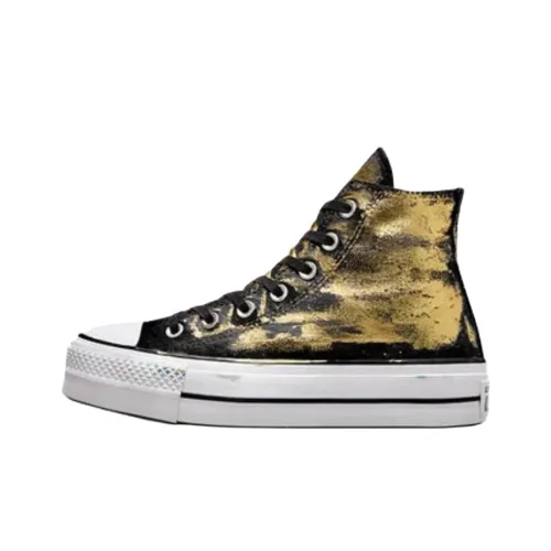 Converse Chuck Taylor All Star Lift High Top Кеды Женские Черный Золото