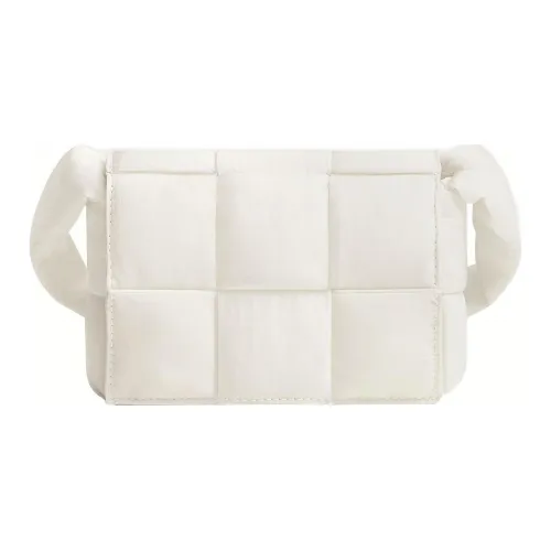 Bottega Veneta Cassette Ткань Tofu Сумка через плечо Мини Мужская Белая