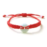 Светло-зеленый браслет с замком мира