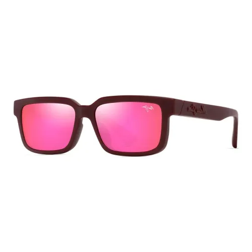 Maui Jim Nylon Rectangular Sunglasses Unisex Рутений Красный