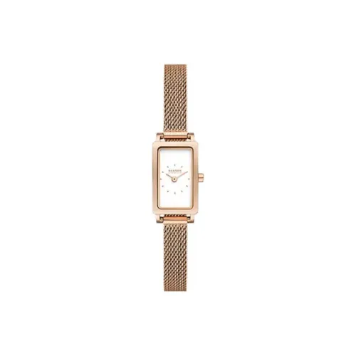 SKAGEN Women's Watch Кварцевый механизм ремешок из нержавеющей стали 30 мм белый циферблат
