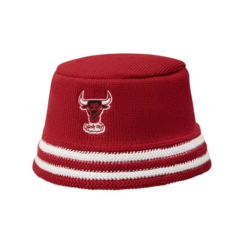 MITCHELL NESS Cotton Bucket Hats Унисекс Красный