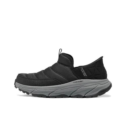 Skechers Термический Низкий Топ Повседневная Обувь Мужская Черная Серый