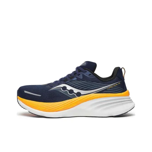 Saucony Shock Absorbers Slip-Resistant Low-Top Беговые кроссовки Мужские Blue