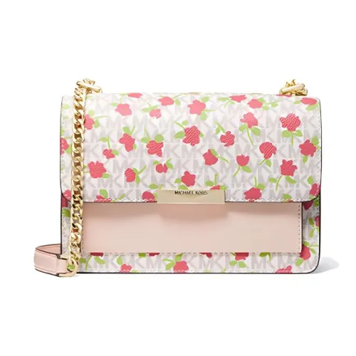 MICHAEL KORS MICHAEL KORS Handbag Collection Jade Кожа Сумка на плечо Средний Женский Ванильный