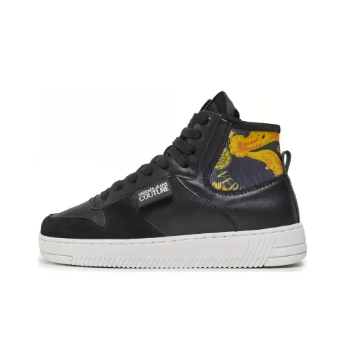 VERSACE JEANS Couture Скейтборд Кроссовки MID Топ Черный Синий Желтый Женские