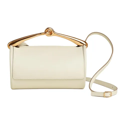 HERMES Maximors Swift Телячья кожа Портативная Сумка через плечо Сумка на плечо Женская I2 Nata Кремовый Белый