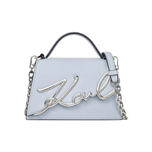 Сумка через плечо из кожи Karl Lagerfeld маленькая сумка женская ледяной синий