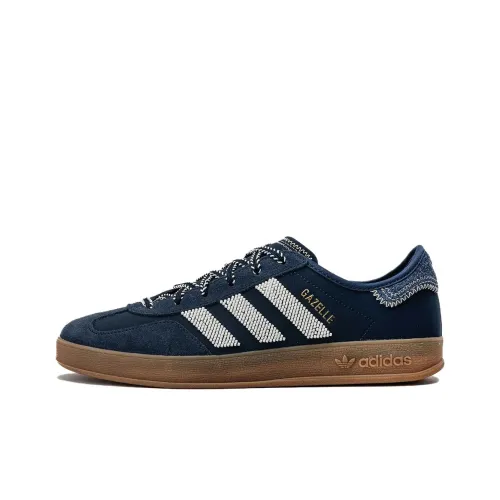 CLOT x Adidas Originals Gazelle Аbrasion Resistant Низкие Кроссовки для Скейтбординга Унисекс Синие