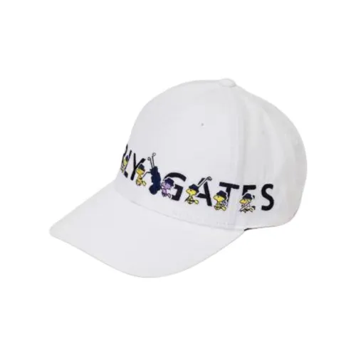 PEARLY GATES Хлопковые кепки унисекс белые