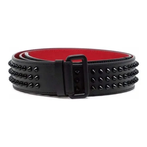 CL LUBOTING Телячья кожа Кожаные ремни Мужской Черный Ширина 5 см