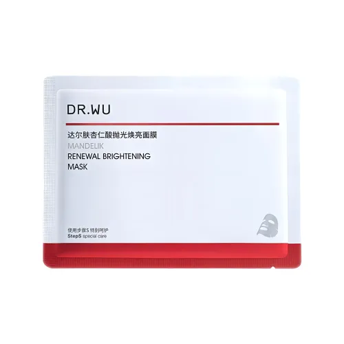 Dr.Wu Миндаль ACID Полированная Осветляющая Маски для лица Успокаивающая Увлажняющая Восстанавливающая Отшелушивающая Контроль жирности 25 мл*5 шт