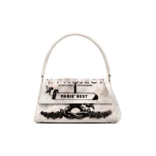 YProject Телячья кожа Сумка на плечо Сумка Сумка через плечо Женская Белая