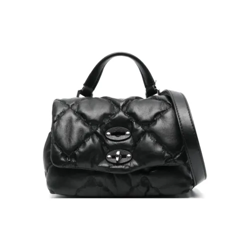 Zanellato Телячья кожа Сумка через плечо Сумка Мини Женская Черная