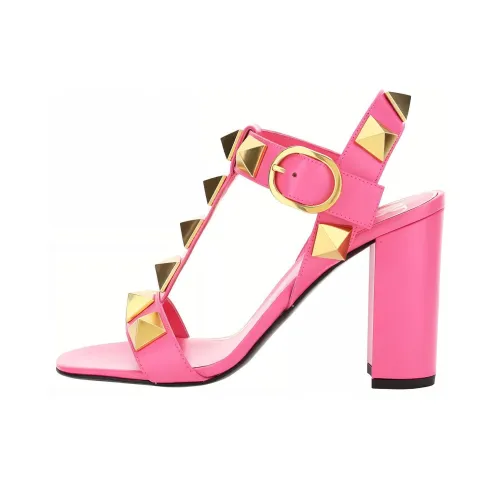 Valentino Rockstud One Ремень Сандалии Женские Розовый