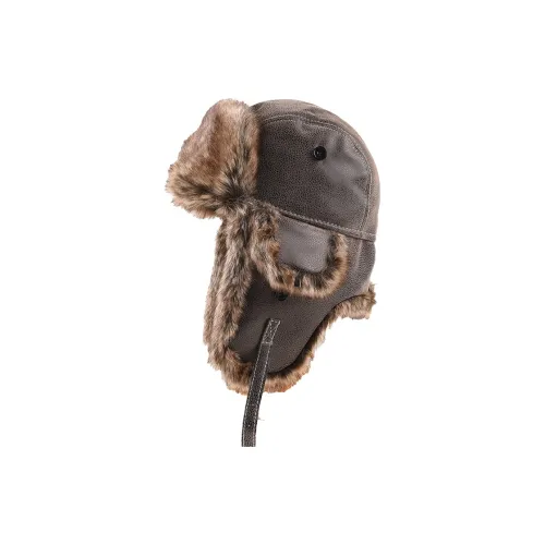 AAJF ПУ (полиуретан) + хлопок + полиэстер смесь шапка-ушанка унисекс