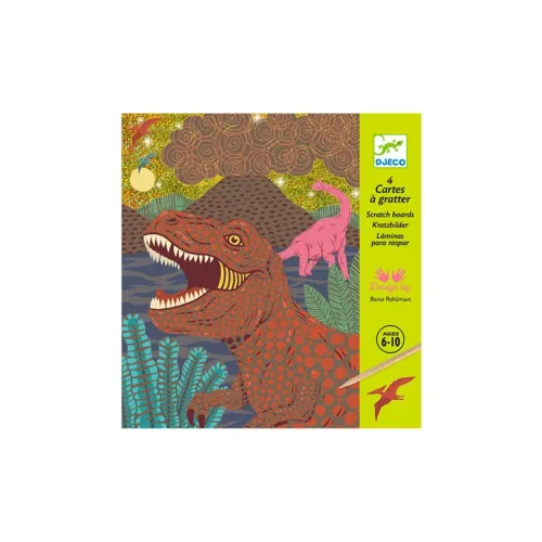 DJECO Скретч-карта Динозавр Игрушки