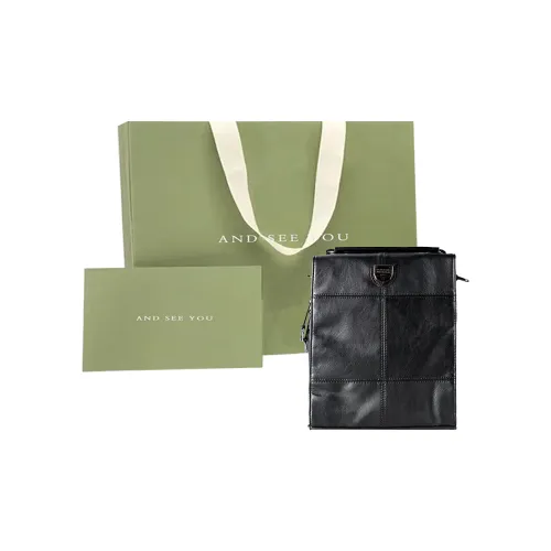 ANDSEEYOU Рюкзак из коровьей кожи женский черный