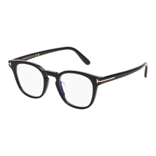 TOM FORD Пластиковая оправа Oval Оправы для очков Унисекс Черный