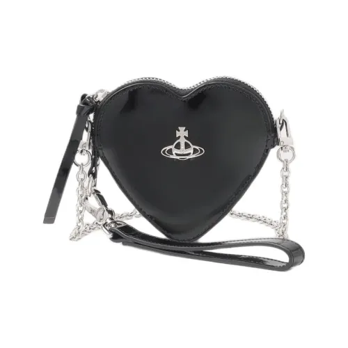 Vivienne Westwood Сумка в форме сердца из коровьей кожи клатч сумка через плечо стандартная женская черная