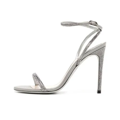 RENE CAOVILLA One Ремешок Сандалии Женские Серебряные