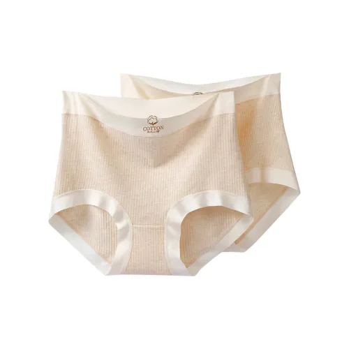 DV Ribbed Milk Tea + Needle Milk Tea Женские трусики-бикини