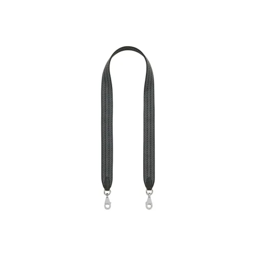 HERMES Cordage Холст Swift Телячья кожа Сумка Ремень Женский Черный Пыльно-серый