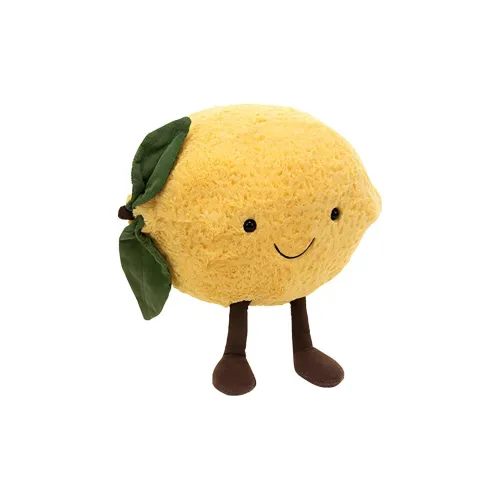 JELLYCAT Fun Food Collection Фрукты Лимон Желтый Куклы Плюшевая кукла 27 см Рекомендуемый рост