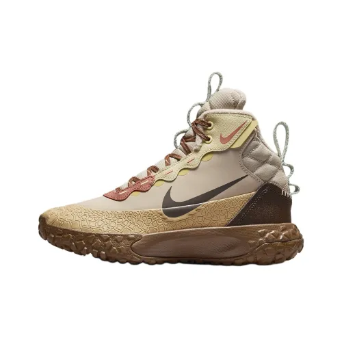 Nike Амортизация Износостойкие Высокие Кеды для Детей Lifestyle Shoes Коричневый