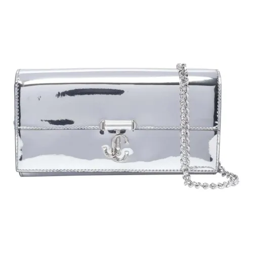 Jimmy Choo Avenue Кожа Кошелек Женский Серебряный