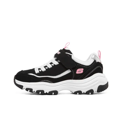 Skechers Shock Absorbers Устойчивые к истиранию противоскользящие низкие повседневные кроссовки Черный Розовый Подростки