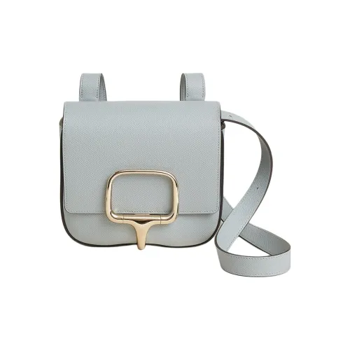 HERMES Della Cavalleria Epsom Телячья кожа Сумка через плечо Сумка на плечо Мини Женская 8U BLEU Ледниково-голубой