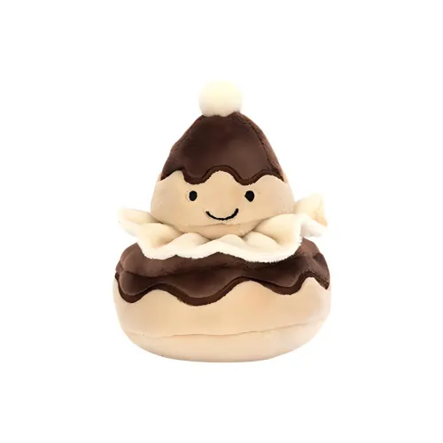 JELLYCAT Fun Food Collection Утонченный Французский Кремовый Куклы Плюшевая кукла 9 см Высота