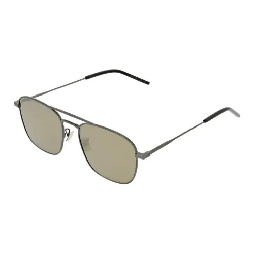 SAINT LAURENT Ацетат Aviator Солнцезащитные очки Мужские Серые