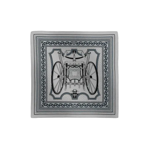 HERMES Кашемир шелк Mulberry палантины унисекс серый