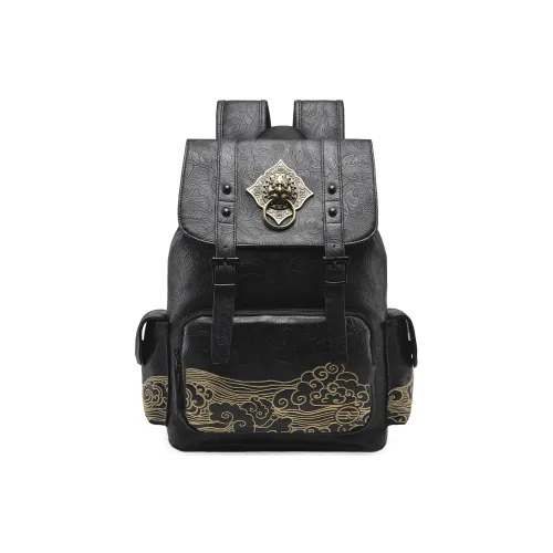 PVC Студенческий Рюкзак Ноутбук Сумка Унисекс Черный