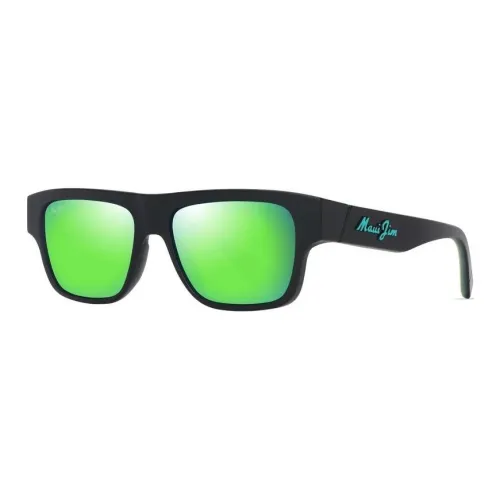Maui Jim Пластик Квадратные Солнцезащитные очки Унисекс Черные