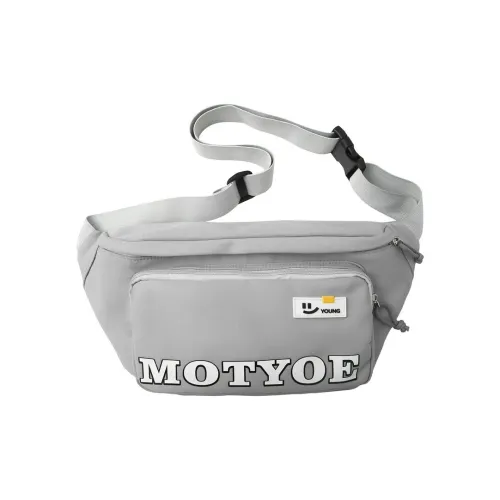 Single Warehouse Нейлон Через плечо Бананка Унисекс Серый Черный Оранжевый Зеленый Синий