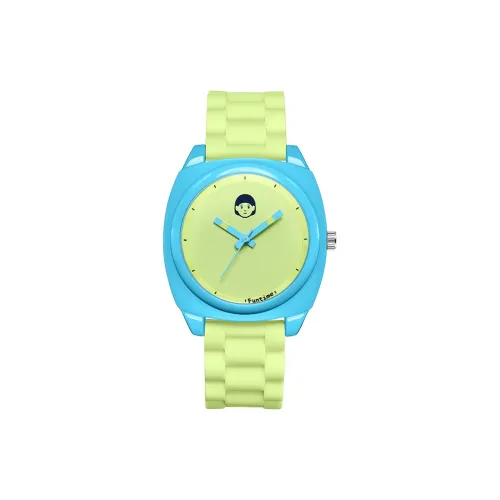 Funtime Unique Collection Кварцевый механизм Силиконовый ремешок Часы Женские Желтый циферблат