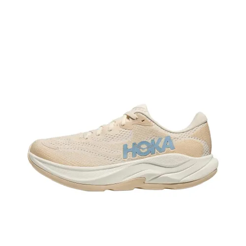 HOKA ONE ONE RINCON 4 Противоскользящий Устойчивый к истиранию Низкий Топ Повседневные Беговые кроссовки Женские Экрю