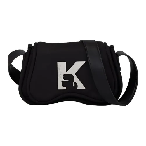 Karl Lagerfeld Переработанный нейлон Сумка через плечо Женская Черная