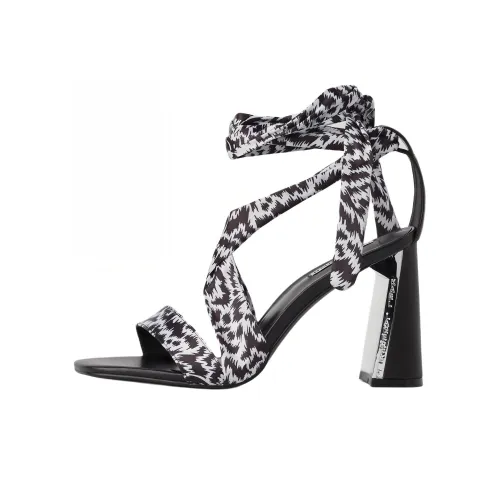 KARL LAGERFELD One Ремень Сандалии 9 см Женские Черный